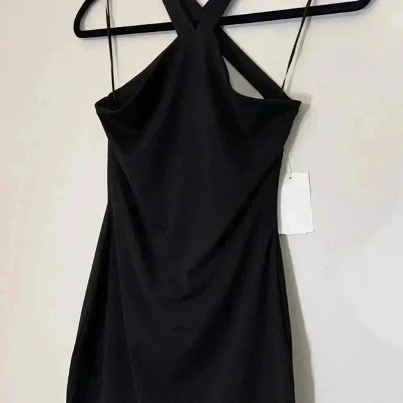 NWT Naked Wardrobe Halter Neck Cross Back Dress - Large - Picture 3 of 4